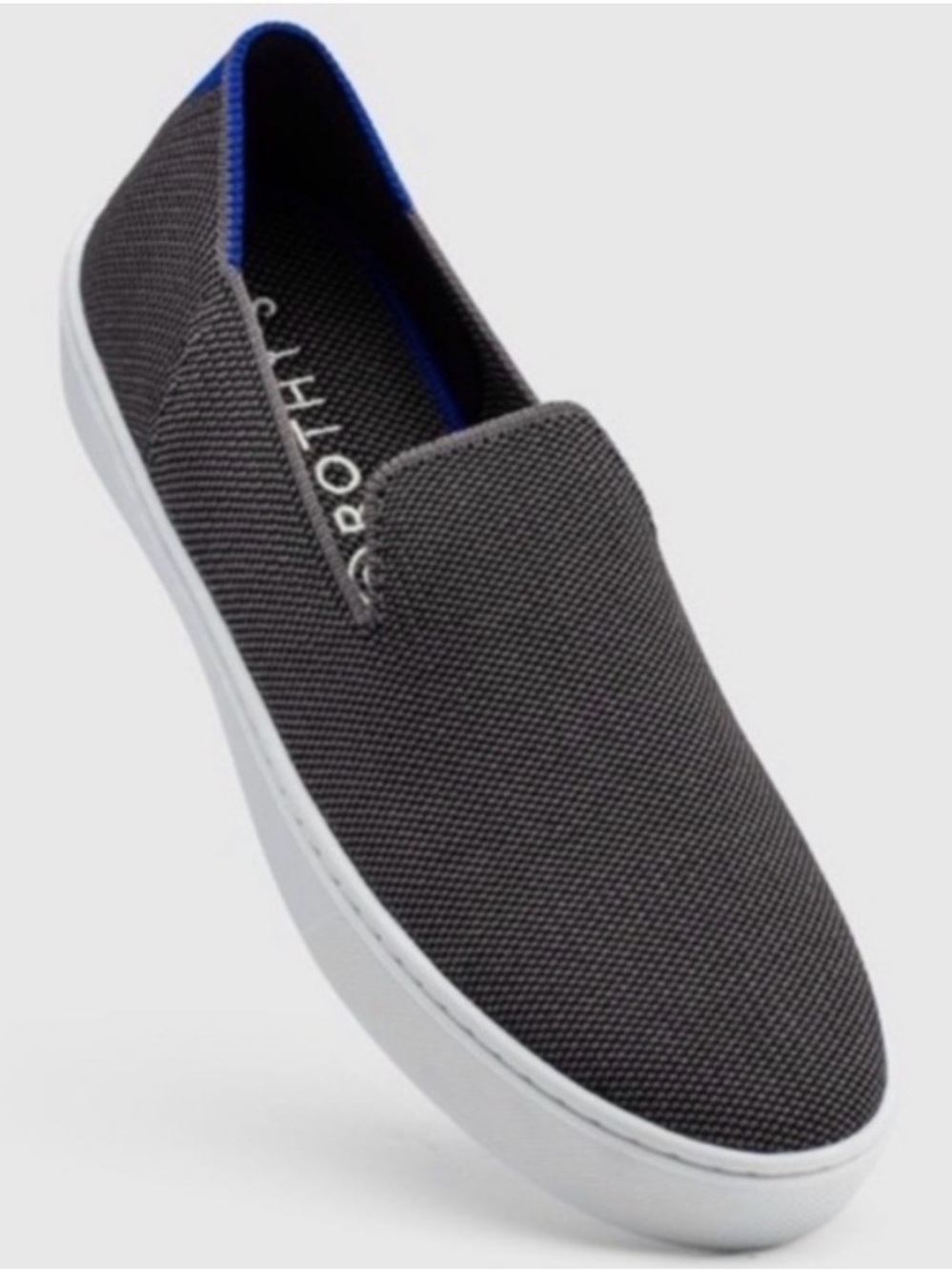 Rothy's Slip-On Canvas Sneakers in Black